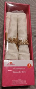 New Way to Celebrate Valentines Day Dinng for two set 7 pc. Hearts - shlf - Picture 1 of 8