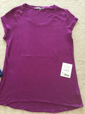 Women’s Athleta Trancend Short Sleeve Top Jazzy Purple Heather Size S - Image 1 of 4