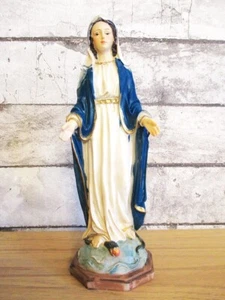 Madonna Immaculata Mutter Gottes 20 cm Poly Dekofigur Heiligenfigur Neu - Picture 1 of 6