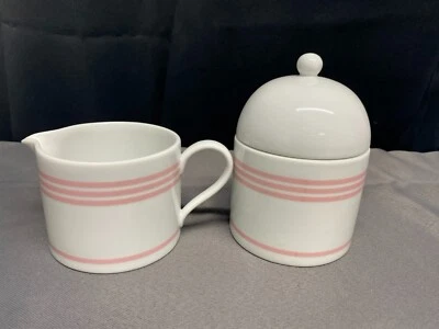 Sasaki "GRIDLOCK PINK" Patino Wolf ~ Japón ~ Crema y azucarero con tapa Foto 1 de 4