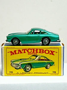 Matchbox No 75 Ferrari Berlinetta, Wire Wheels With Original Box - Picture 1 of 15