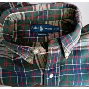 Ralph Lauren Mens Shirt 2XLT Plaid Classic Fit Button Down Long Sleeve Pre-owned - Picture 1 of 2