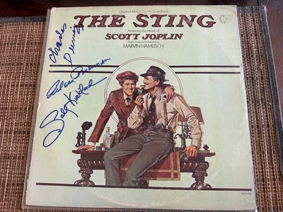 *SIGNED* Charles Durning, Eileen Brennan, Sally Kirkland The Sting Soundtrack Lp - Image 1 of 4