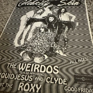 Original Celebrity Skin Roxy Los Angeles Club Flyer 1990 - Bild 1 von 1