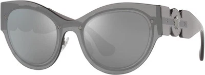 Gafas de sol Versace para mujer VE2234 10016G 53 mm de moda gris transparente espejo Foto 1 de 4