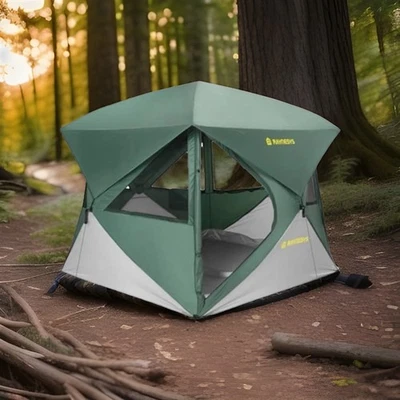 Raynesys 4 Person Pop Up Tent Camping|60 Sec Setup|Water-Resistant Windproof NEW - Image 1 of 4