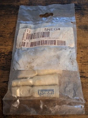 QTY 5 FUSION SOLDER 5NEG4 CONTACT SOLDER QUICK CABLE TYPE 1AND 1/0AWG 121107-525 - Image 1 of 2