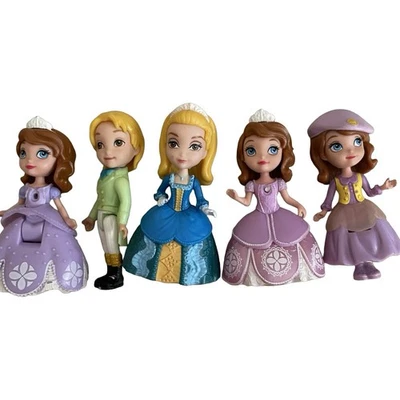 Disney Princesa Sofía Las Primeras Figuras Pastel Topper Lote De 5 Foto 1 de 4