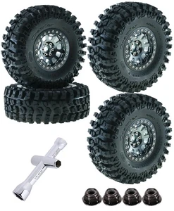 RC 2,2 Zoll Reifen Reifen & Aluminium 2,2 Zoll Beadlock Felge für 1/10 SCX10 Capr... - Bild 1 von 7