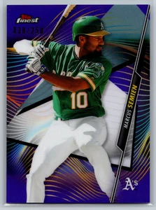 Marcus Semien 2020 Topps Finest Purple Refractor /250 #54 Oakland Athletics - Picture 1 of 2