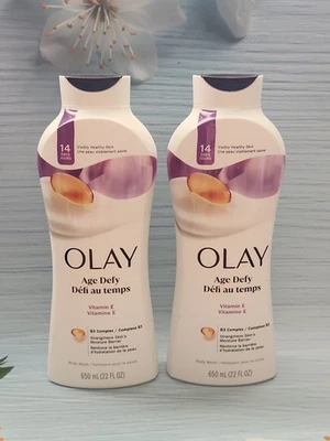 (Lot of 2) OLAY Age Defy with Vitamin E Moisturizing Body Wash, 22 fl oz - Image 1 of 2