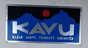 Kavu Borse Scarpe Outdoor Abbigliamento Alluminio Insegna Merchandising 24"x12" Trail Hike Gorp - Foto 1 di 8