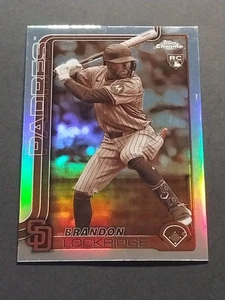 BRANDON LOCKRIDGE RC 2025 Topps Chrome Sepia Refractor #106 Padres Rookie - Picture 1 of 2