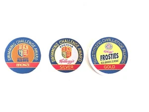 kelloggs kia ora Swimming Badge Challenge Award set bronze silver gold (ASA) - Picture 1 of 5
