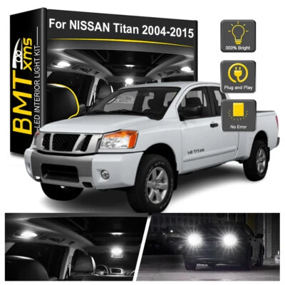 18x Lâmpadas LED internas placa de licença reversa para Nissan Titan 2004-2015 - Imagem 1 de 4