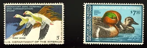 READπ1977&1979 US Federal Duck Stamp $5/7.5 Migratory Bird Hunting VF OG NH #07 - Picture 1 of 2