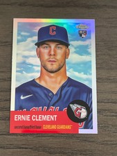 2022 Topps Chrome Platinum Refractor Ernie Clement #151 Cleveland Guardians RC