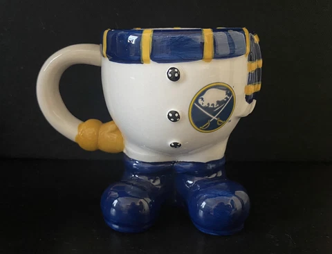 Buffalo Sabres Hockey NHL Snowman Winter Coffee Cup Mug Cover