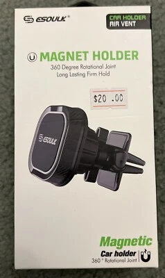 Esoulk Universal Air Vent Magnetic Car Mount 360* Rotational Phone Holder - Image 1 of 4