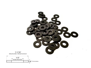 25 Rubber Washers, Ring Seal Gasket Spacer, 1-1/16" OD x 1/2" ID x 1/8" - Picture 1 of 1