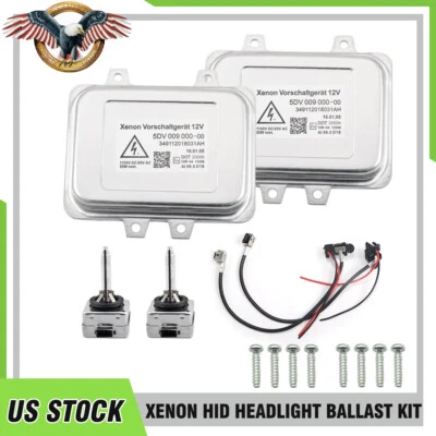 2 Replacement For 07-13 Cadillac Escalade Xenon HID Headlight Ballast & D1S Bulb - Image 1 of 4