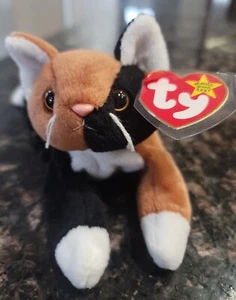Ty Beanie Baby Chip the Cat Retired RARE *TAG Errors* Mint 1996 - Picture 1 of 12