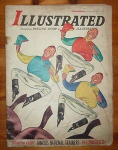 THE ILLUSTRATED No 4 Vol 1 25TH MAR 1939 THREE JOCKEYS FRONT COVER