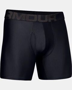 Under Armour Tech 6" Boxerjock Mens Size 5XL 2 Pack Black Boxer Briefs Underwear