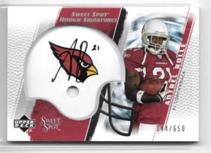 Casco autógrafo Antrel Rolle Cardinals 2005 UD Sweet Spot RC/650 - Imagen 1 de 1