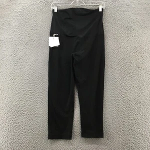 Ingrid & Isabel Maternity Leggings Pants Womens Medium Black Crossover Panel NEW - Picture 1 of 18