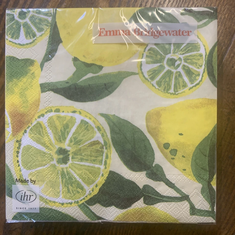 4x Paper Napkins for Decoupage Emma Bridgewater Lemons