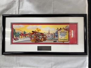 Disneyland Mickey's ToonTown Commemorative Passport 1993 Framed No 2374 - Picture 1 of 13