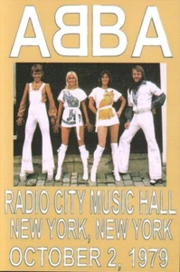 ABBA 10/2/79 Radio City Music Hall 4"x6" Reprint Concert Mini Poster/Postcard 97 - Picture 1 of 1