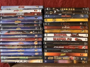 DVDs PICK AND CHOOSE Marvel Disney Superhero Star Wars Movies FREE SHIPPING - Picture 1 of 4