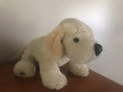 Yellow Lab Puppy Dog Black Nose Ganz Webkinz HM153 Plush 9" Toy Lovey No Code - Image 1 of 4