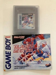 ❤️ NINTENDO GAME BOY jeu vidéo Blades of steel + mode d emploi notice vintage - Photo 1/1