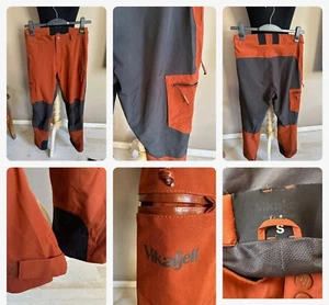 VIKAFJELL☘️HOSE☘️OUTDOOR☘️ODDA☘️ORANGE☘️GR.S☘️WASSERDICHT - Bild 1 von 8
