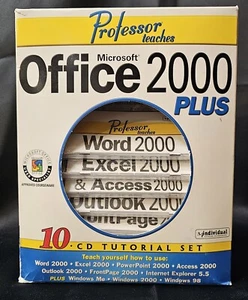 Vintage Software Professor Teaches Microsoft Office 2000 Plus w/ 7 CDs NEW - Picture 1 of 8