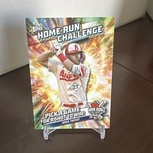 2024 Topps Series 1 HOME RUN CHALLENGE Mike Trout - Angels - Unused - Picture 1 of 2