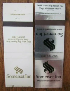 TROY, MICHIGAN STREICHHOLZSCHACHTELN: SOMERSET INN LEERE STREICHHOLZHÜLLEN -D - Bild 1 von 1