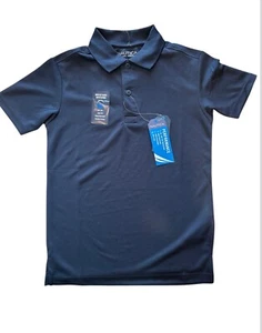 Nautica Collared Shirt Boys Small Size 8 Navy Blue Moisture Wicking New With Tag - Picture 1 of 4