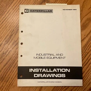 CAT Caterpillar INDUSTRIAL & MOBILE EQUIP. INSTALLATION DRAWINGS MANUAL LEBQ3440 - Picture 1 of 5