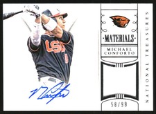 2015 National Treasures Coll Multisport Materials Signatures #77 M Conforto/99