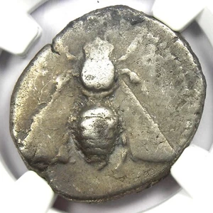 Ionia Ephesus Silver AR Tetradrachm Bee Stag Coin 300 BC - Certified NGC Fine - Picture 1 of 4
