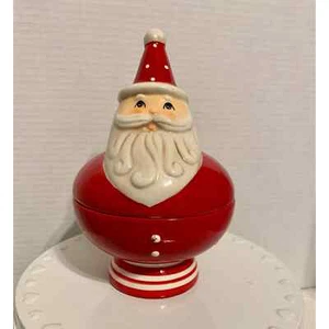 Johanna Parker Christmas Santa Candy Dish - Picture 1 of 3