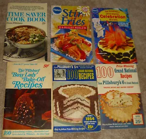 Lot of 6 Vintage cookbooks Prize Winning Grand National Recipes Pillsbury pb - Picture 1 of 1
