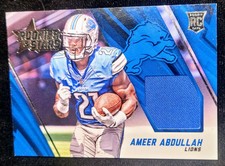 2015 AMEER ABDULLAH 🔥ROOKIE🔥 ((JERSEY RELIC)) Panini Rookies Stars #RJ9  LIONS
