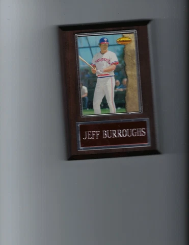 JEFF BURROUGHS PLAQUE BASEBALL TEXAS RANGERS MLB   C Cover