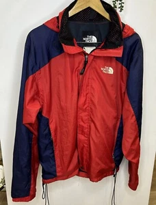 The North Face Jacket Men Size M Red Black Rain Coat Hood - Picture 1 of 17