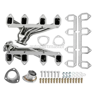 NEW Stainless Steel Shorty Manifold Kit for Ford Big Block FE 330 360 390 428 - Bild 1 von 8